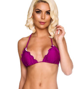 ruffles top Purple