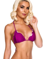 ruffles top Purple