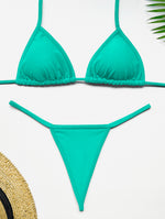 Tiffany Micro Thong Bikini Set – Brazilian Minimal Coverage Swimwear