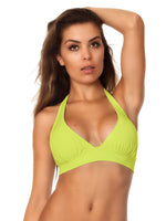 Ultimate Support Neon yellow Halter Bikini Top