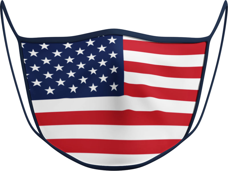 USA FLAG - FACE MASK - With pocket for filter