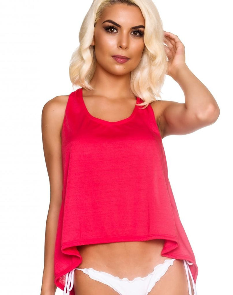 Tank Top Open Back - CORAL