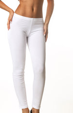 White Full Length Legging Cotton 417