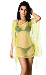 Cover Up Dress Light Yellow