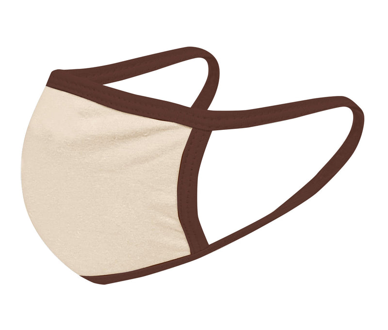 Ivory & Brown FACE MASK - Comfortable Washable Unisex Mask