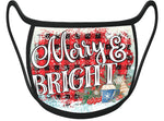MERRY & BRIGHT - HOLIDAY Classic Face Mask With Pocket For Filter