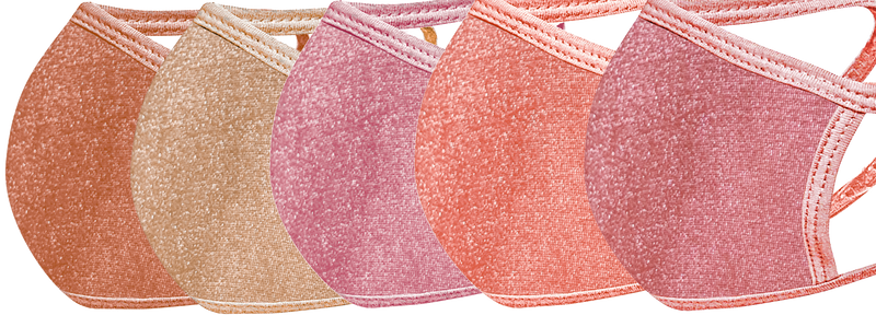 Solid Face Mask Five Pack - With pocket for filter