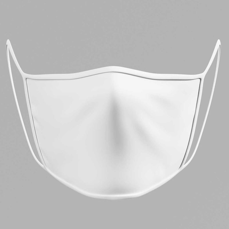 White FACE MASK - Comfortable Washable Unisex Mask
