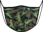 Camouflage DINO JURASSIC - KIDS FACE MASK - With pocket for filter
