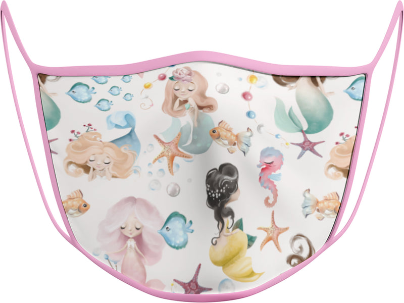 Mermaid - KIDS FACE MASK - With pocket for filter