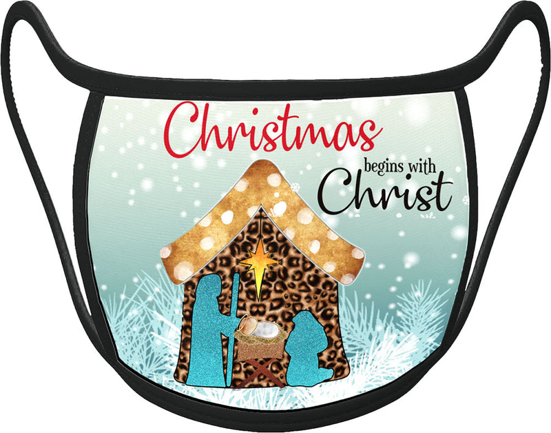 Nativity - Classic HOLIDAY  Face Mask With Pocket For Filter